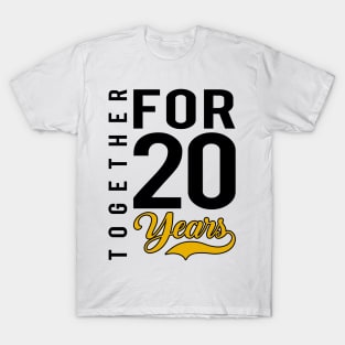 '20th Wedding Anniversary' Cool Wedding Gift T-Shirt